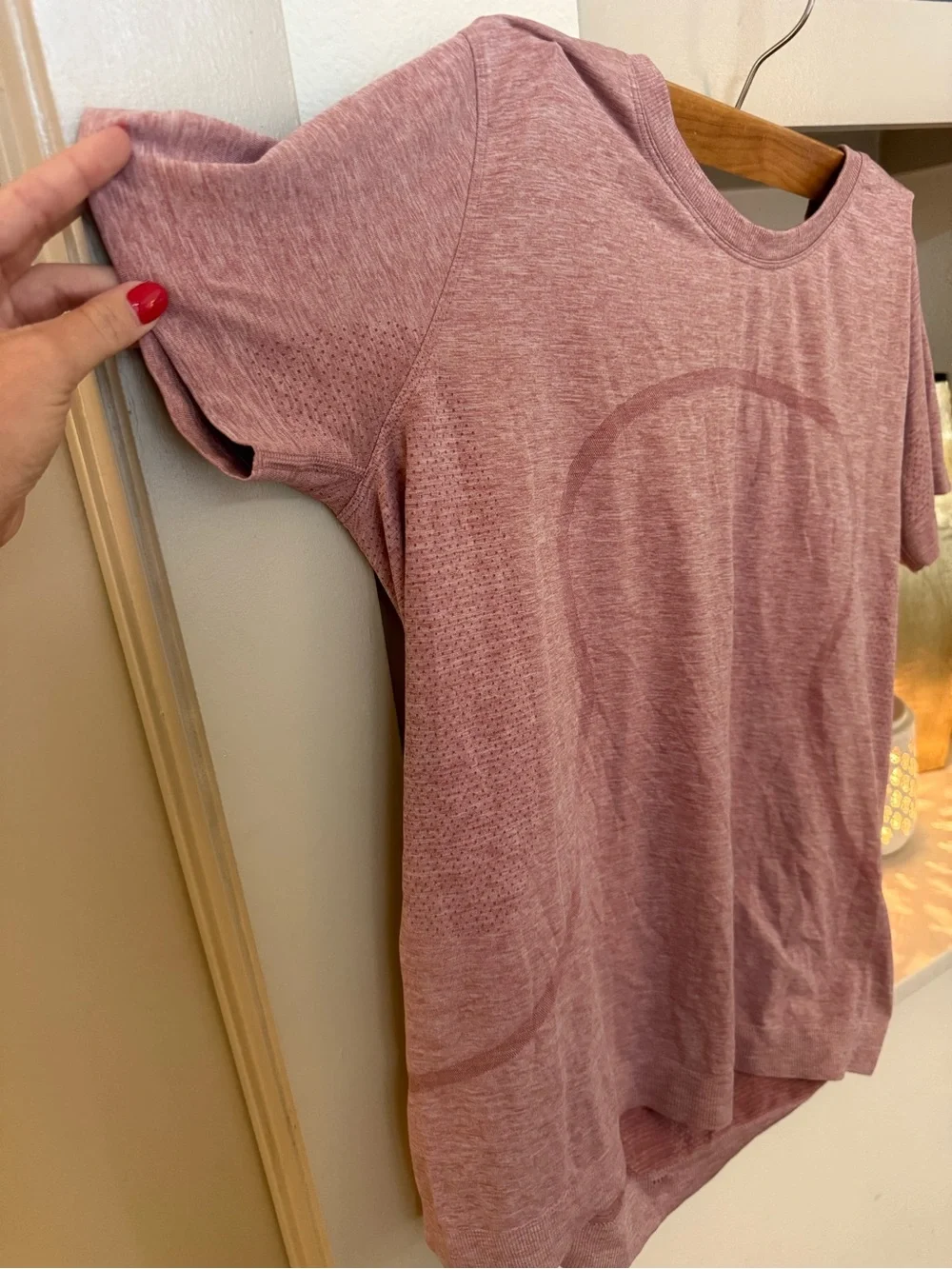 lululemon athletica Short Sleeve Swiftly Tech Top - Dusty Rose Heather - Picture 4 of 6